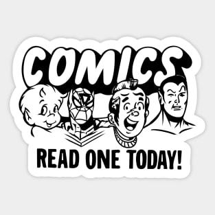 Comics! Read One Today! Sticker